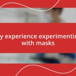 My experience experimenting with masks