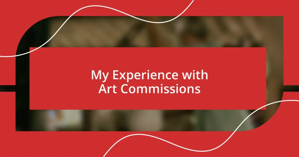 My Experience with Art Commissions